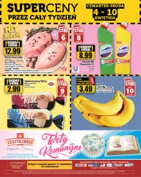 Gazetka promocyjna Topaz - Gazetka - Gazetka - ważna od 10.04 do 10.04.2024 - strona 24 - produkty: Kurczak, Domestos, Top, Szynka wieprzowa, Szynka, Chleb tostowy, Płyn do wc, Chleb, Waga, Olej