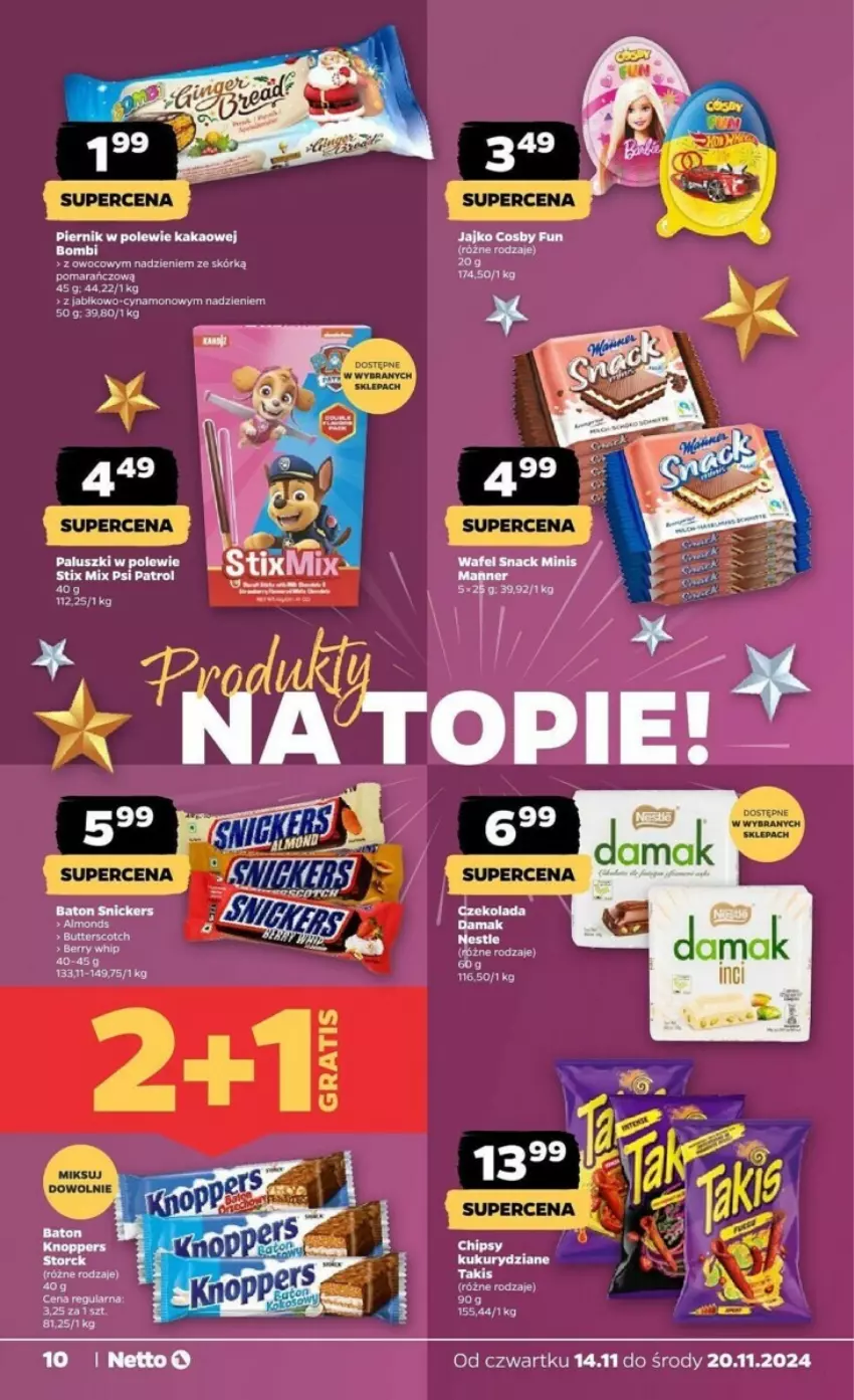 Gazetka promocyjna Netto - ważna 14.11 do 20.11.2024 - strona 2 - produkty: Baton, Fa, Gra, Kakao, Piernik, Snickers