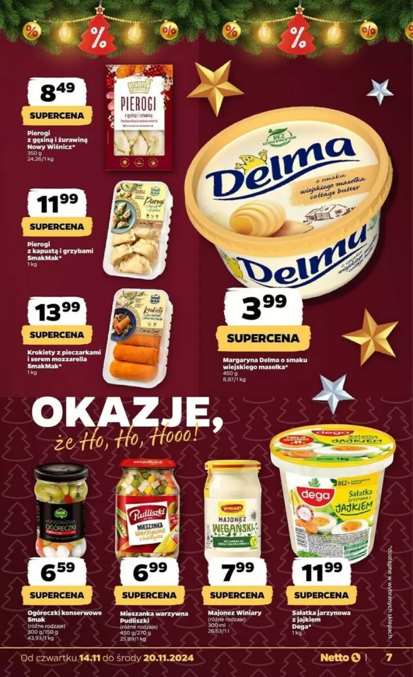 Gazetka promocyjna Netto - ważna 14.11 do 20.11.2024 - strona 20 - produkty: Fa, Kapustą, Majonez, Margaryna, Mieszanka warzyw, Pierogi, Pudliszki, Sałat, Sałatka, Ser, Winiary