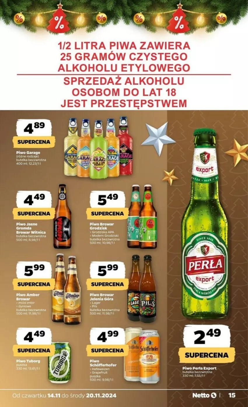 Gazetka promocyjna Netto - ważna 14.11 do 20.11.2024 - strona 7 - produkty: Fa, Gra, Perła, Piwa, Piwo, Piwo jasne, Por