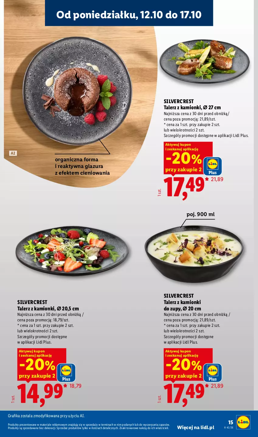 Gazetka promocyjna Lidl - Katalog - ważna 12.10 do 24.10.2026 - strona 17 - produkty: Glazura, Gra, Grafika, Lazur, Silvercrest, Talerz