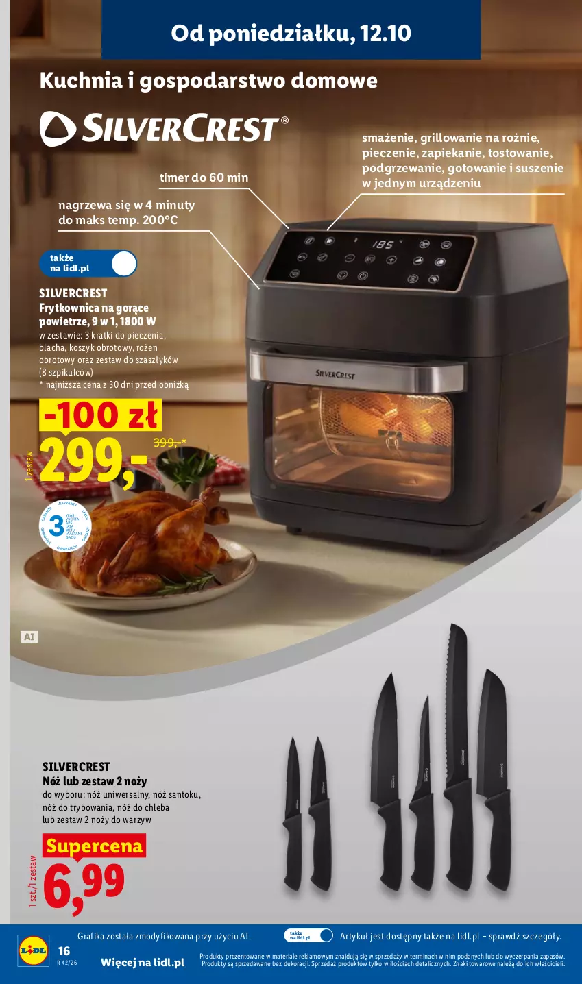 Gazetka promocyjna Lidl - Katalog - ważna 12.10 do 24.10.2026 - strona 18 - produkty: Chleb, Gra, Grafika, Grill, Kosz, Kuchnia, Noż, Nóż do chleba, Nóż uniwersalny, Nuty, Piec, Silvercrest