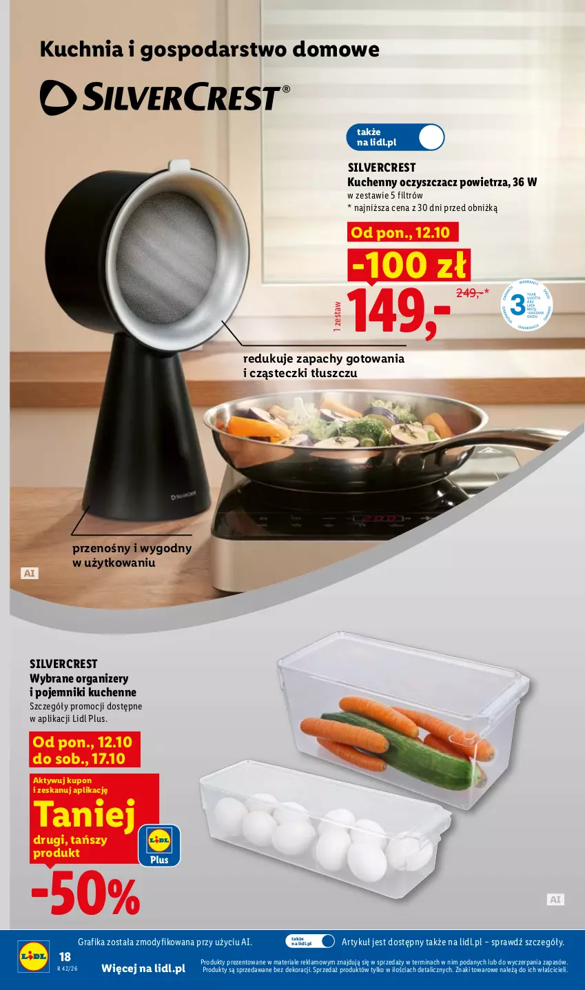 Gazetka promocyjna Lidl - Katalog - ważna 12.10 do 24.10.2026 - strona 20 - produkty: Gra, Grafika, Kuchnia, Oczyszczacz powietrza, Organizer, Pojemnik, Silvercrest