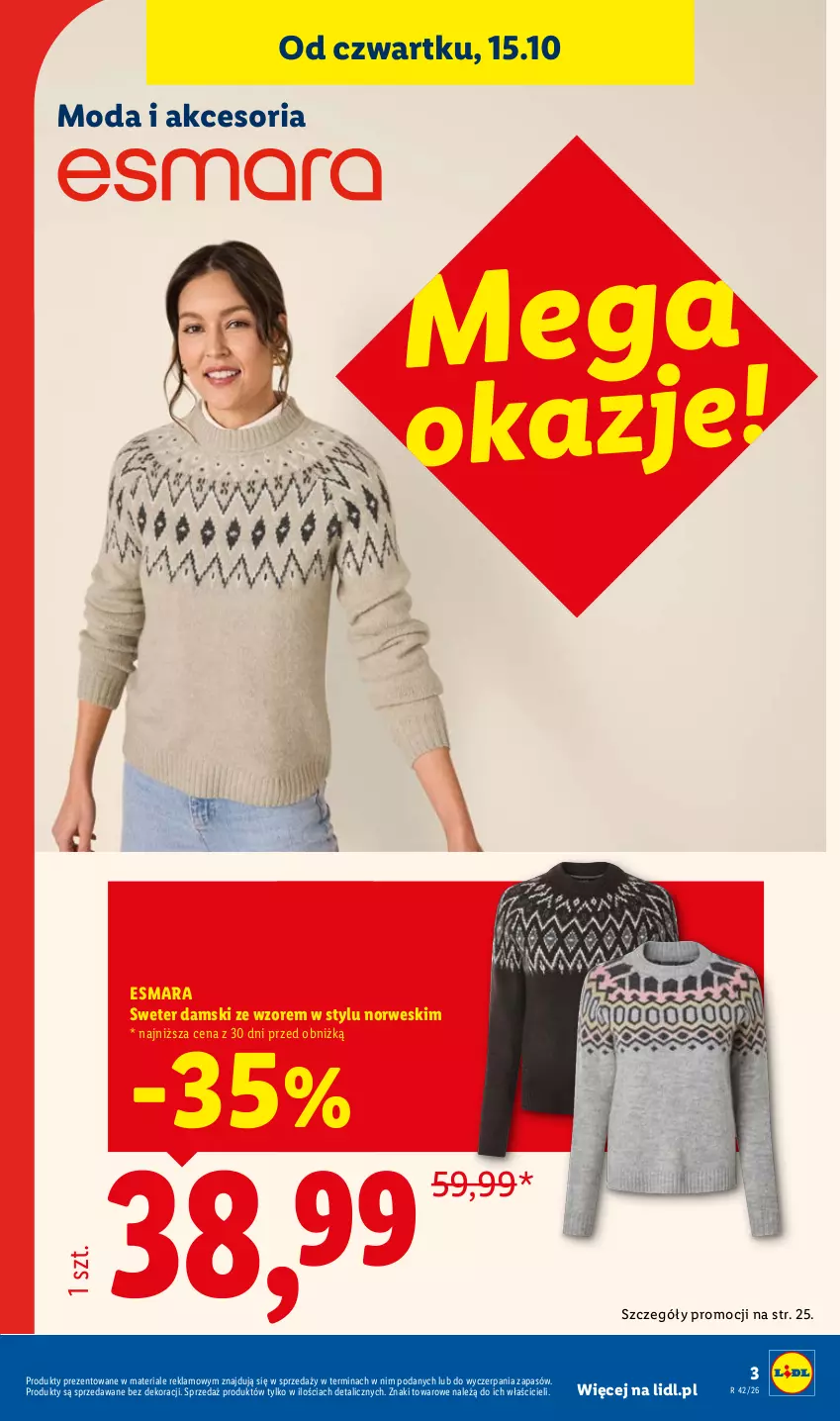 Gazetka promocyjna Lidl - Katalog - ważna 12.10 do 24.10.2026 - strona 3 - produkty: Moda, Sweter