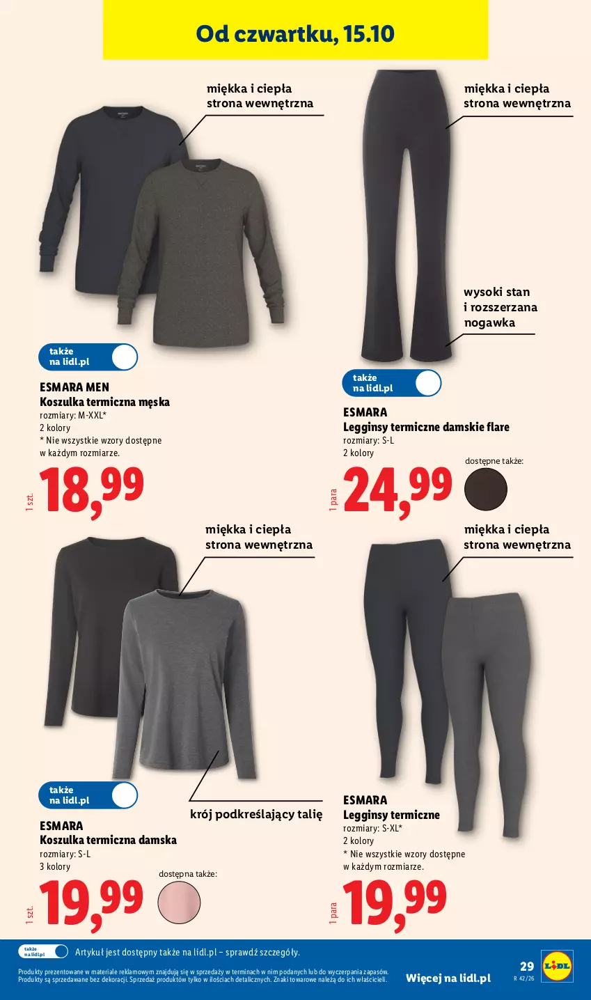 Gazetka promocyjna Lidl - Katalog - ważna 12.10 do 24.10.2026 - strona 31 - produkty: Gin, Kosz, Koszulka, Legginsy, Sok