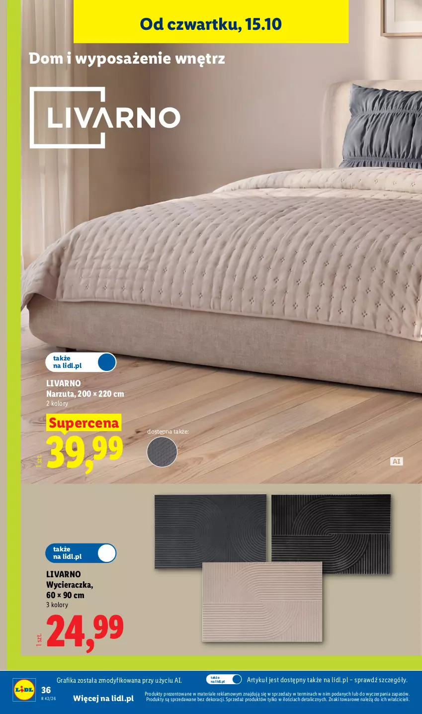 Gazetka promocyjna Lidl - Katalog - ważna 12.10 do 24.10.2026 - strona 40 - produkty: Gra, Grafika, Ivar, Narzuta, Wycieraczka