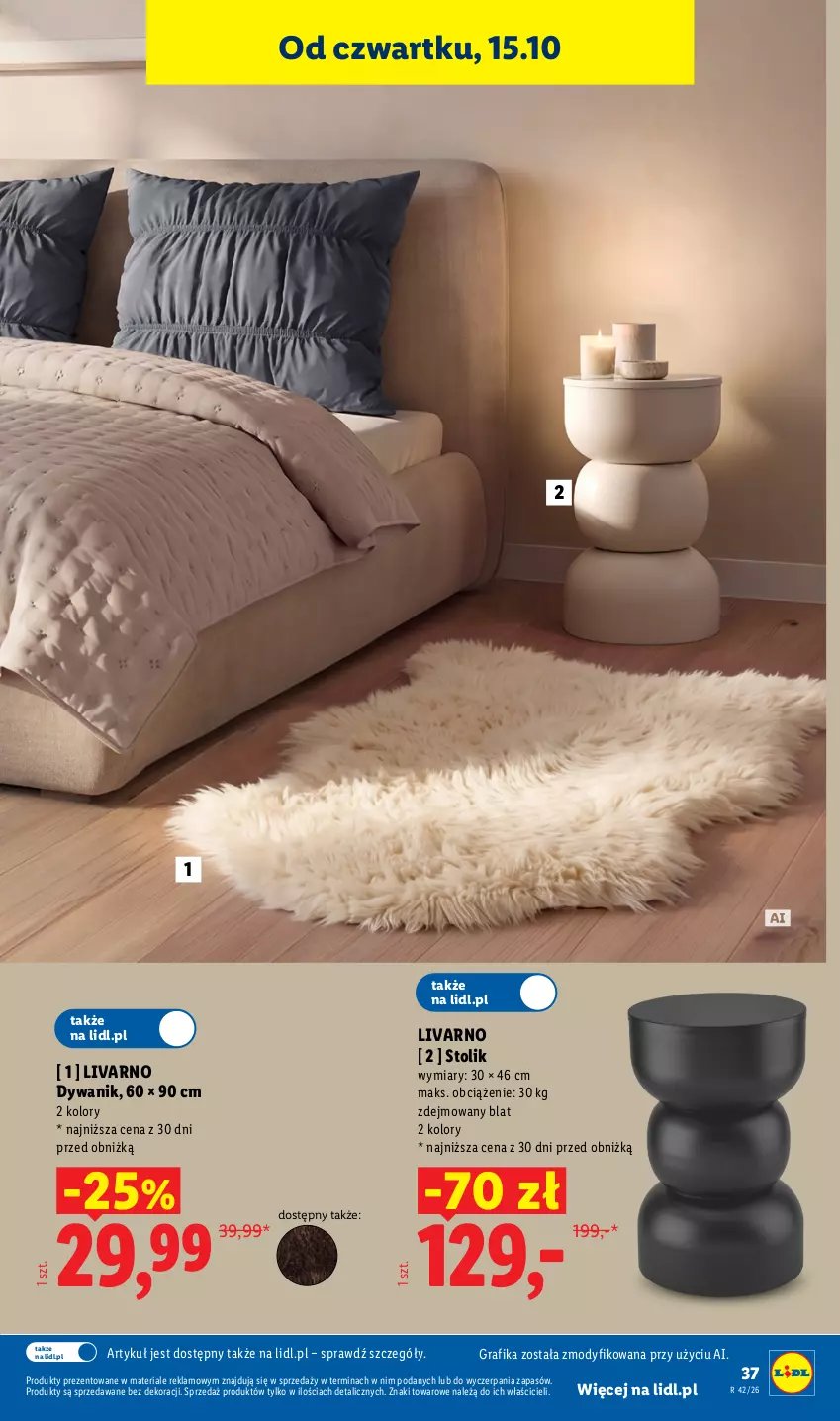 Gazetka promocyjna Lidl - Katalog - ważna 12.10 do 24.10.2026 - strona 41 - produkty: Dywan, Dywanik, Gra, Grafika, Ivar, Stolik