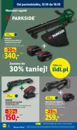 Gazetka promocyjna Lidl - Katalog - Gazetka - ważna od 24.10 do 24.10.2026 - strona 6 - produkty: Parkside, Odkurzacz, Sekator, Dmuchawa do liści, Ogród, Akumulator