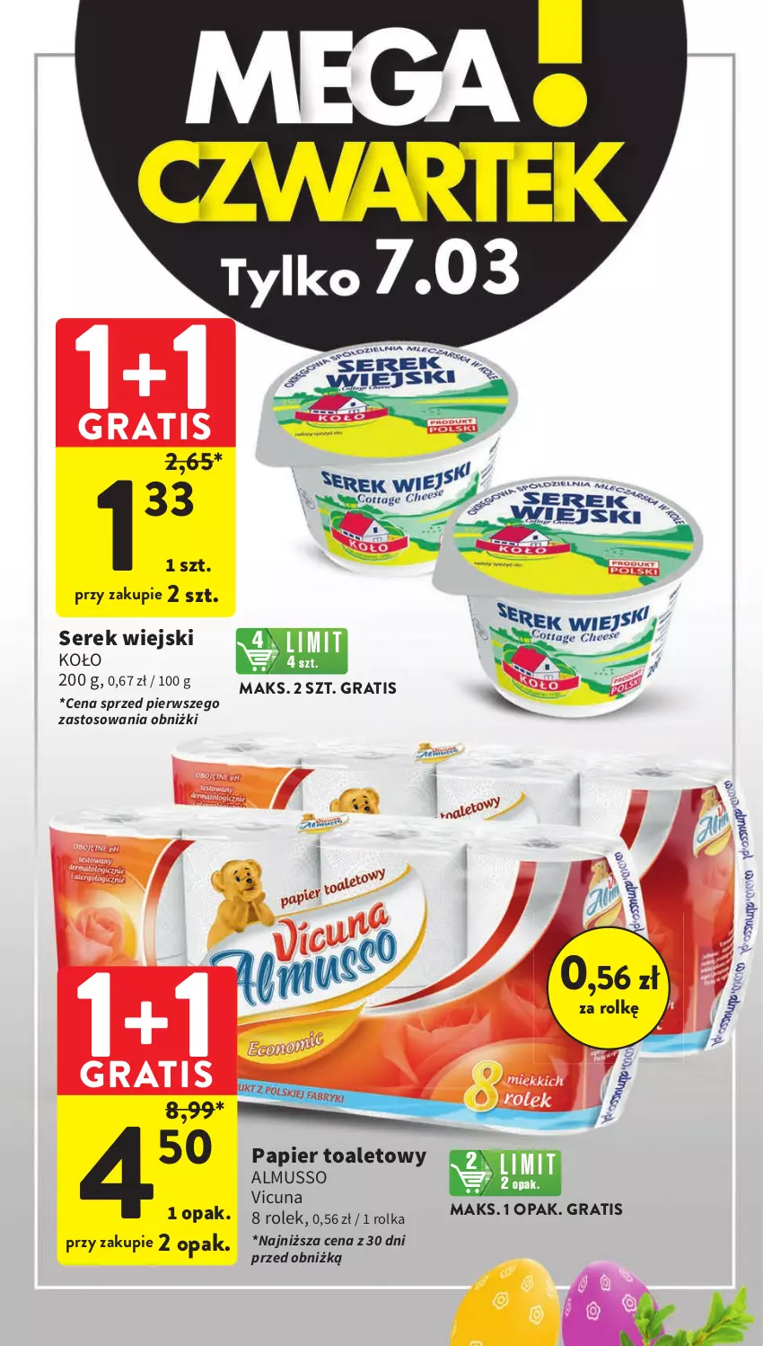 Gazetka promocyjna Intermarche - ważna 07.03 do 13.03.2024 - strona 2 - produkty: Gra, Mus, Papier, Papier toaletowy, Ser, Serek, Serek wiejski