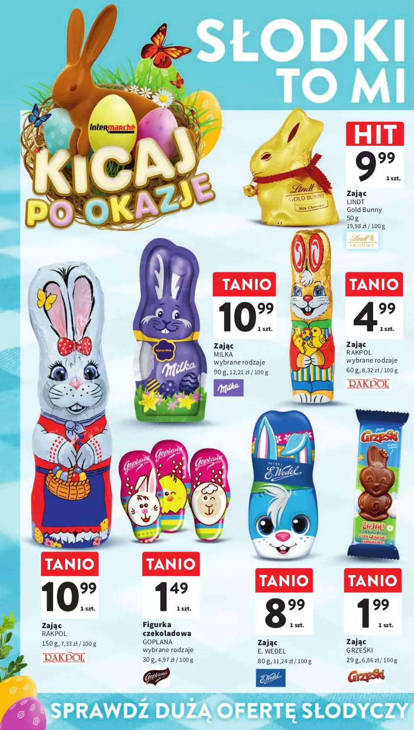 Gazetka promocyjna Intermarche - ważna 07.03 do 13.03.2024 - strona 6 - produkty: E. Wedel, Goplana, Grześki, LANA, Lindt, Milka