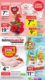 Gazetka promocyjna Intermarche - Gazetka - ważna od 13.03 do 13.03.2024 - strona 1 - produkty: Piwa, Kurczak, Ser, Borówka, Papier, Raffaello, Tran, Bukiet, Ferrero, Karmi, Kinder, Fa