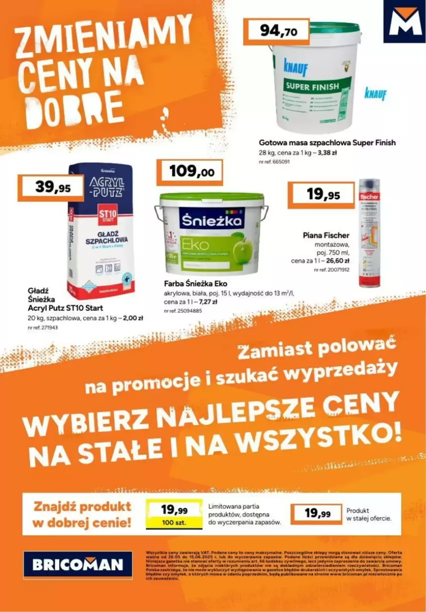 Gazetka promocyjna Bricomarche - ważna 25.05 do 15.06.2025 - strona 21 - produkty: Fa, Finish, Masa szpachlowa, Rum