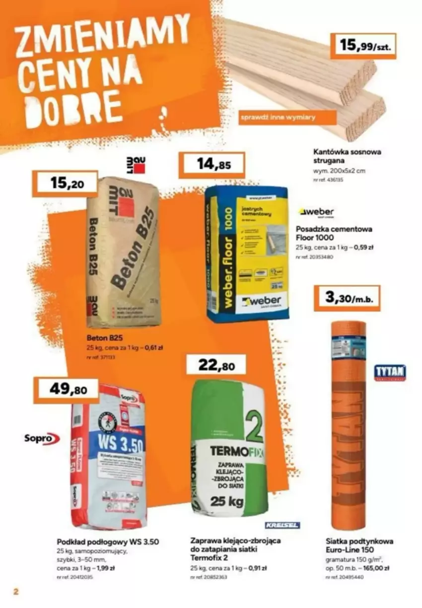 Gazetka promocyjna Bricomarche - ważna 25.05 do 15.06.2025 - strona 23 - produkty: Cement, Gra, Klej, Mop, Podkład, Podkład podłogowy, Rama, Siatka