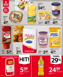 Gazetka promocyjna Selgros - Oferta spożywcza - Gazetka - ważna od 19.10 do 19.10.2022 - strona 16 - produkty: Chrzan, Majonez, Ketchup, Mąka luksusowa, Kujawski, Smakowita, Groszek ptysiowy, Bulion, Lion, Fasola, Margaryna, Mąka, Oliwa z oliwek, Olej, Groszek, Fa, Oliwa