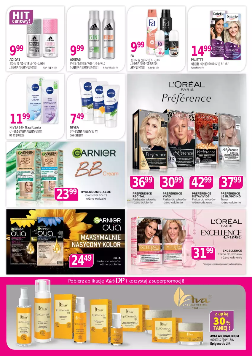 Gazetka promocyjna Drogerie Polskie - Gazetka - ważna 10.02 do 28.02.2025 - strona 4 - produkty: Adidas, Antyperspirant, Dezodorant, Fa, Nivea, Palette