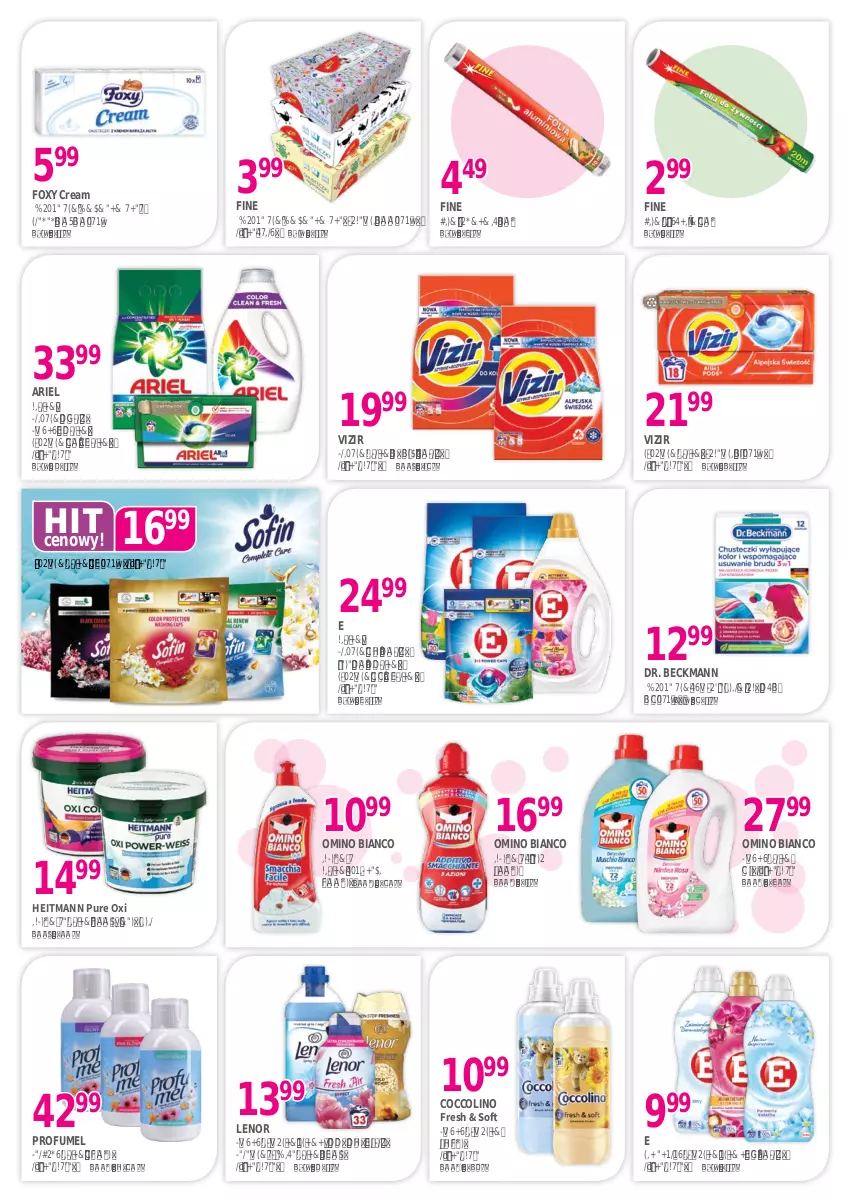 Gazetka promocyjna Drogerie Polskie - Gazetka - ważna 10.02 do 28.02.2025 - strona 7 - produkty: Ariel, Chusteczki, Coccolino, Fa, Foxy, Lenor, Odplamiacz, Perfum, Pur, Vizir