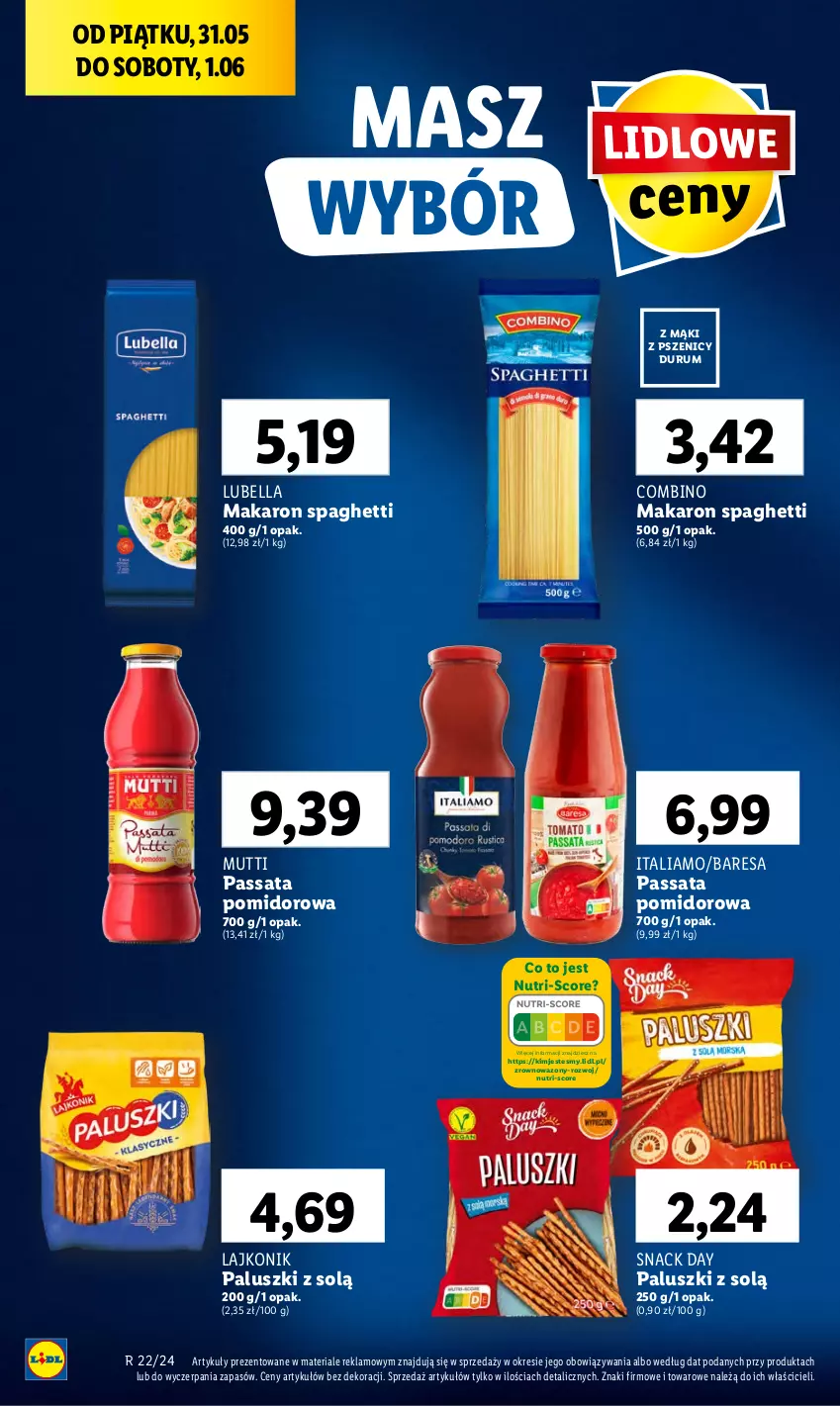 Gazetka promocyjna Lidl - GAZETKA - ważna 31.05 do 01.06.2024 - strona 34 - produkty: Bell, Bella, Lajkonik, Lubella, Makaron, Rum, Spaghetti, Wazon