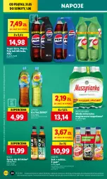 Gazetka promocyjna Lidl - GAZETKA - Gazetka - ważna od 01.06 do 01.06.2024 - strona 32 - produkty: Sok, Por, Mus, 7up, Ice tea, Mirinda, Napoje, Pepsi, Sok jabłkowy, Lipton, Muszynianka, Syrop, Woda mineralna, Woda, Herbata, Nektar, Magnez, Hortex