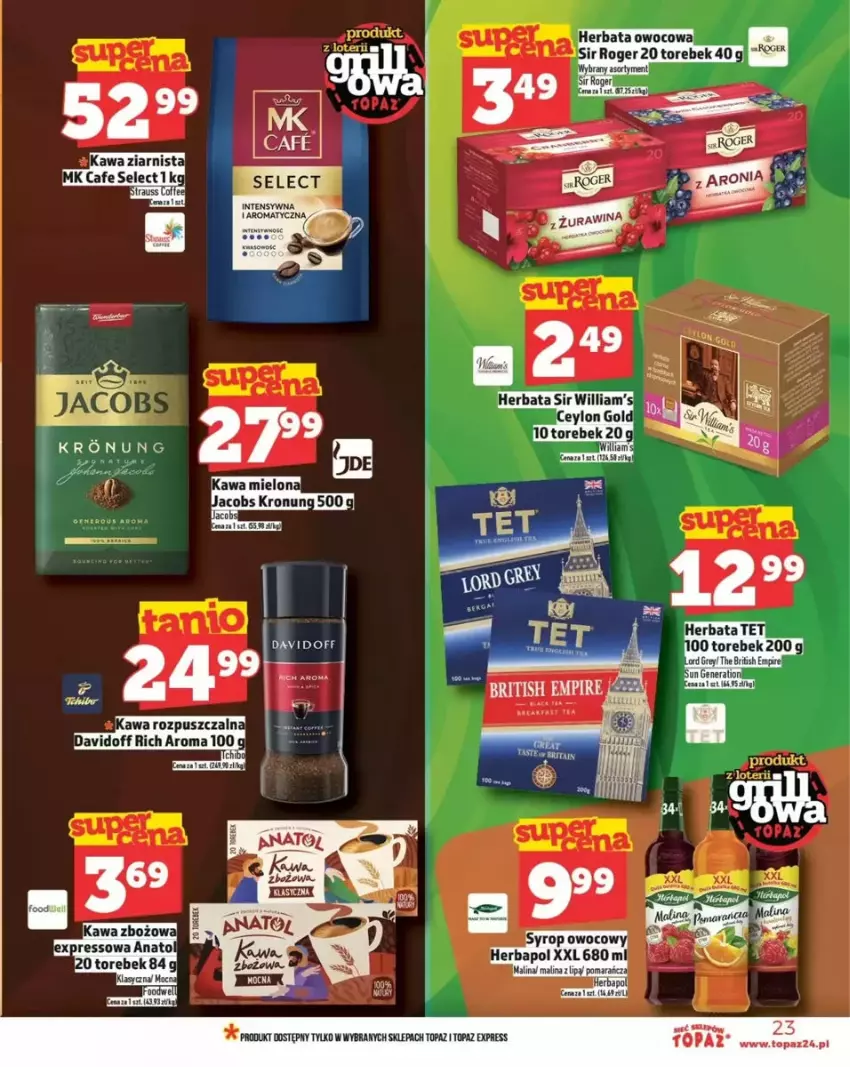 Gazetka promocyjna Topaz - ważna 29.05 do 04.06.2025 - strona 47 - produkty: Davidoff, Top