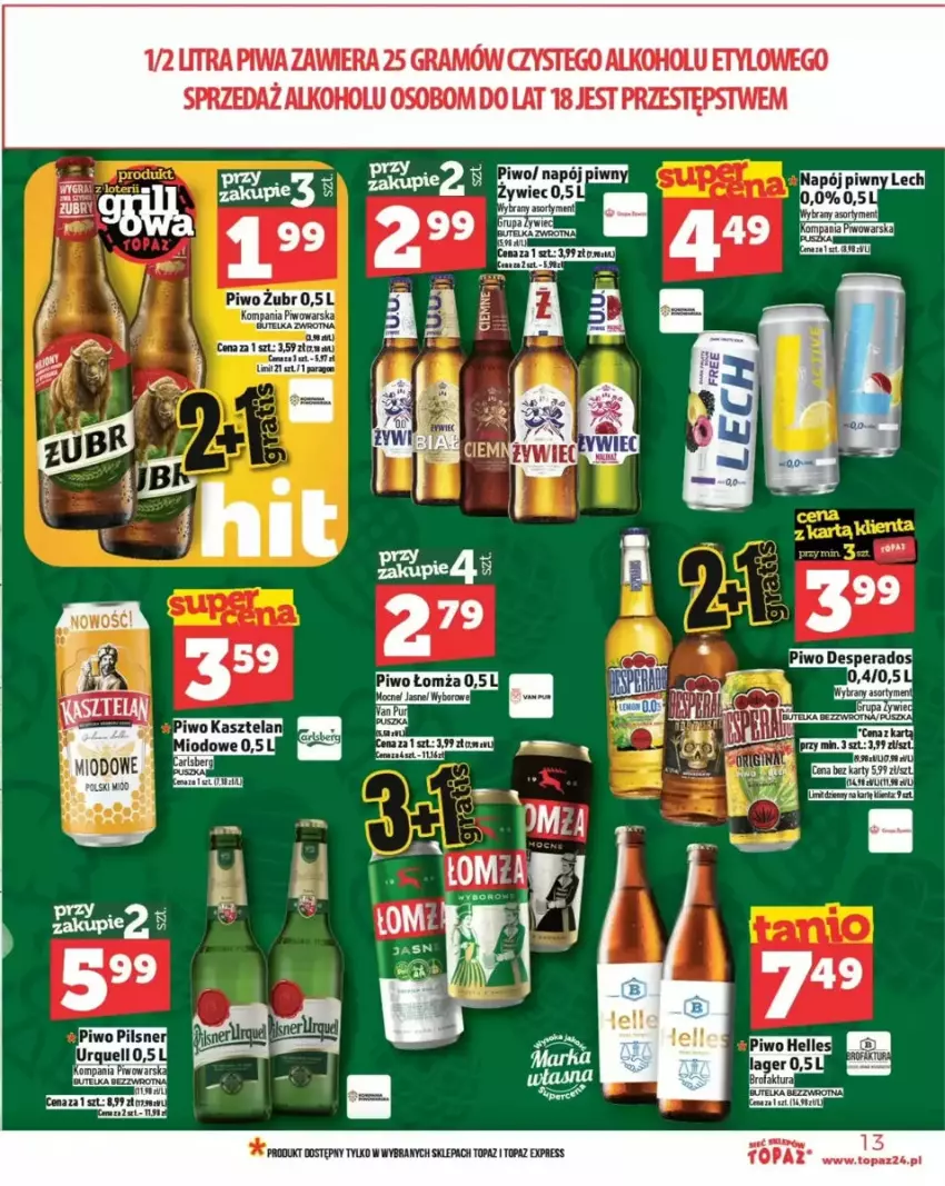 Gazetka promocyjna Topaz - ważna 29.05 do 04.06.2025 - strona 5 - produkty: Gra, Piwa, Top