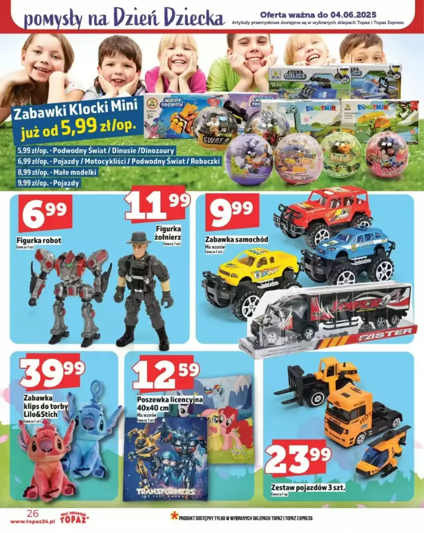 Gazetka promocyjna Topaz - ważna 29.05 do 04.06.2025 - strona 50 - produkty: Dinozaur, Pojazd, Robot, Samochód, Tera, Top, Zabawka