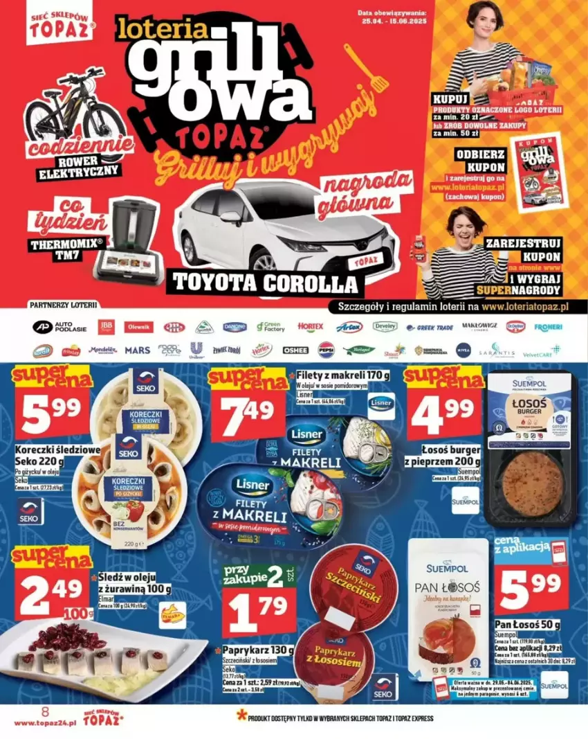 Gazetka promocyjna Topaz - ważna 29.05 do 04.06.2025 - strona 55 - produkty: Fa, Lisner, Mars, Olej, Por, SEKO, Sos, Suempol, Top