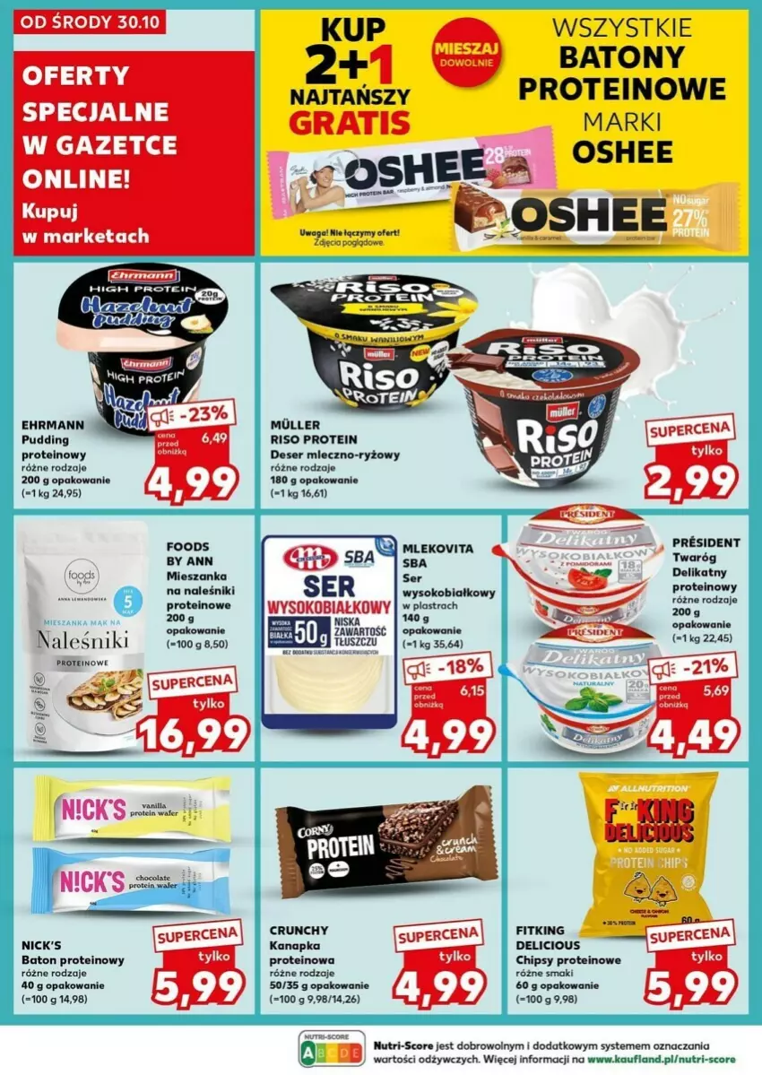 Gazetka promocyjna Kaufland - ważna 04.11 do 06.11.2024 - strona 17 - produkty: Baton, Chipsy, Deser, Naleśniki, Pudding, Ryż, Ser, Sok, Twaróg