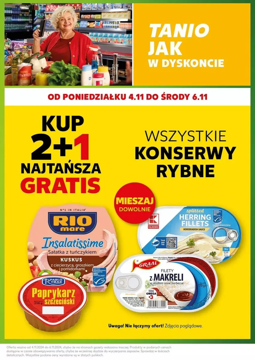 Gazetka promocyjna Kaufland - ważna 04.11 do 06.11.2024 - strona 23 - produkty: Gala, Gra, Rio Mare, Sałat, Sałatka, Ser, Tuńczyk, Waga