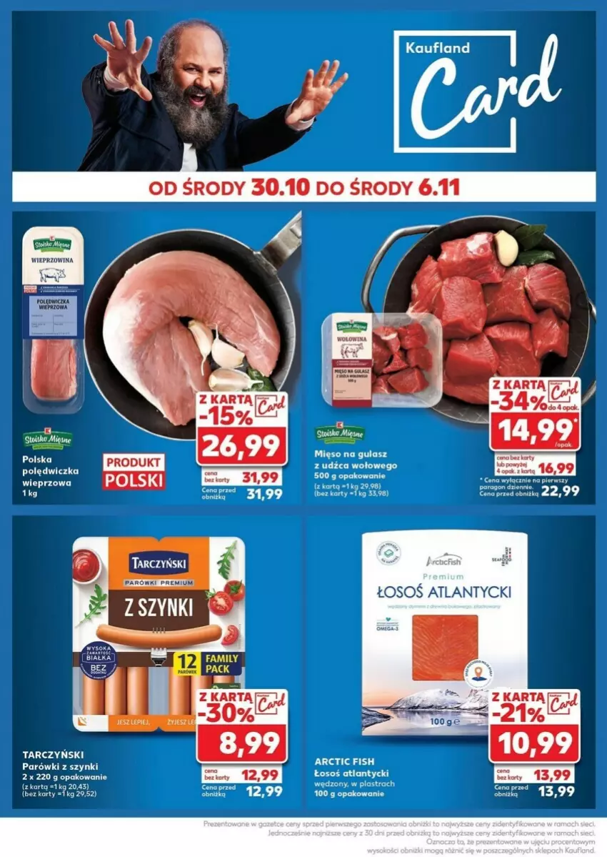 Gazetka promocyjna Kaufland - ważna 04.11 do 06.11.2024 - strona 24 - produkty: Fa, Mięso, Mięso na gulasz, Parówki, Parówki z szynki, Por, Tarczyński, Wieprzowina, Wołowina