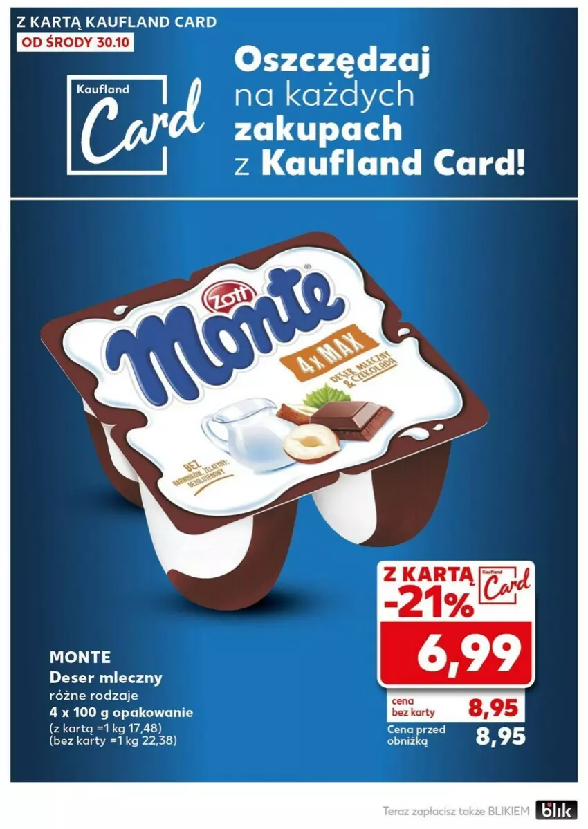 Gazetka promocyjna Kaufland - ważna 04.11 do 06.11.2024 - strona 4 - produkty: Deser, Deser mleczny, Monte, Ser