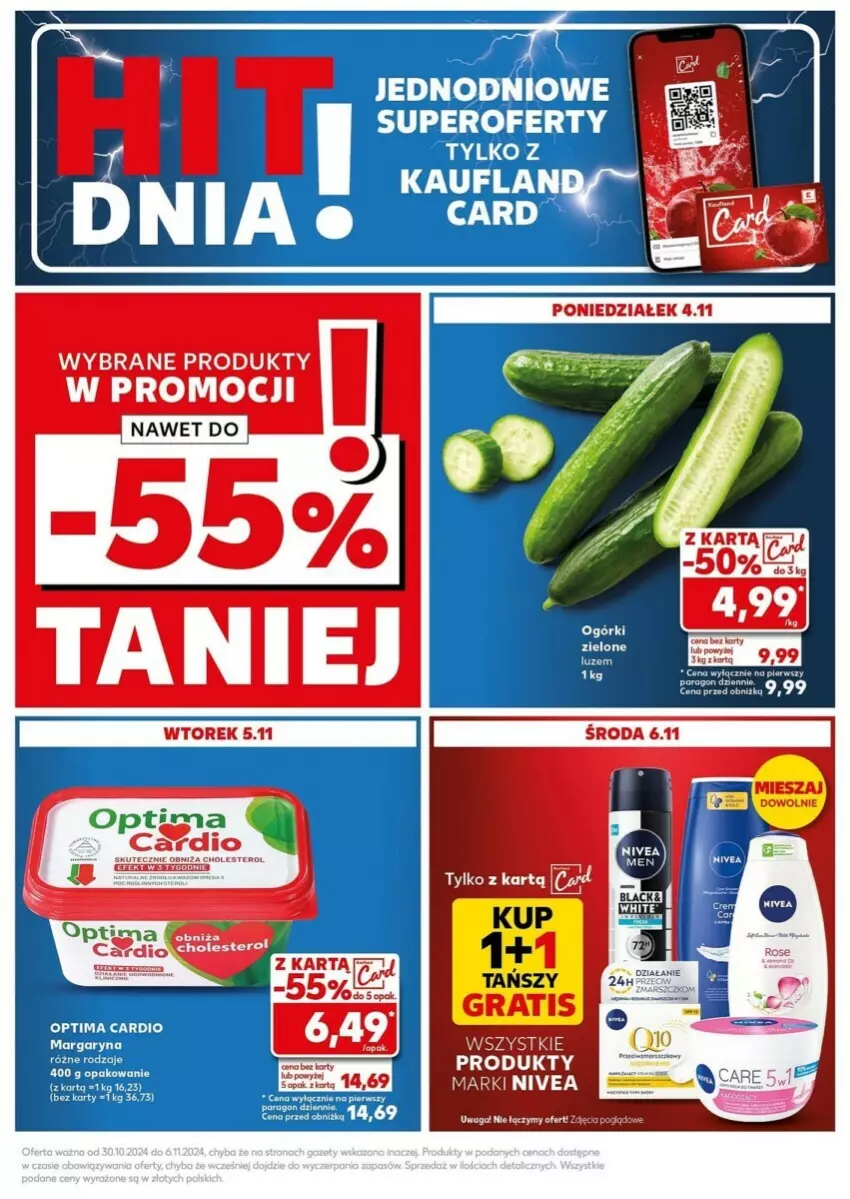 Gazetka promocyjna Kaufland - ważna 04.11 do 06.11.2024 - strona 7 - produkty: Gra, Nivea, Optima, Optima Cardio, Waga