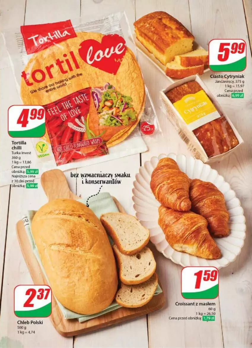 Gazetka promocyjna Dino - ważna 10.04 do 16.04.2024 - strona 27 - produkty: Chleb, Croissant, Tortilla