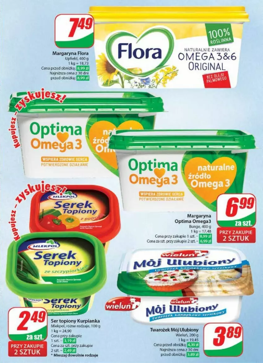 Gazetka promocyjna Dino - ważna 10.04 do 16.04.2024 - strona 31 - produkty: Gin, Margaryna, Optima, Optima Omega3, Ser, Ser topiony, Top