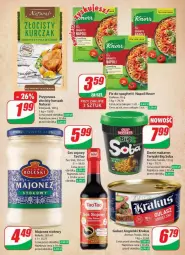 Gazetka promocyjna Dino - Gazetka - ważna od 16.04 do 16.04.2024 - strona 10 - produkty: Kurczak, Majonez, Makaron, Krakus, Spaghetti, TaoTao, Knorr, Fa