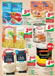 Gazetka promocyjna Dino - Gazetka - ważna od 16.04 do 16.04.2024 - strona 5 - produkty: Makaron, Ser, Gin, Cukier, Ananas, Sante, Melvit, Dell, Płatki owsiane, Tagliatelle, Syrop, Cukier wanilinowy, Helio