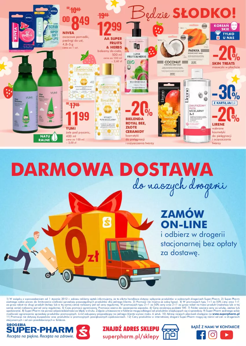 Gazetka promocyjna Super Pharm - Gazetka - ważna 17.02 do 02.03.2022 - strona 24 - produkty: Bielenda, Dres, Gra, Kosmetyki do pielęgnacji, Lirene, Nivea, O nas, Peeling