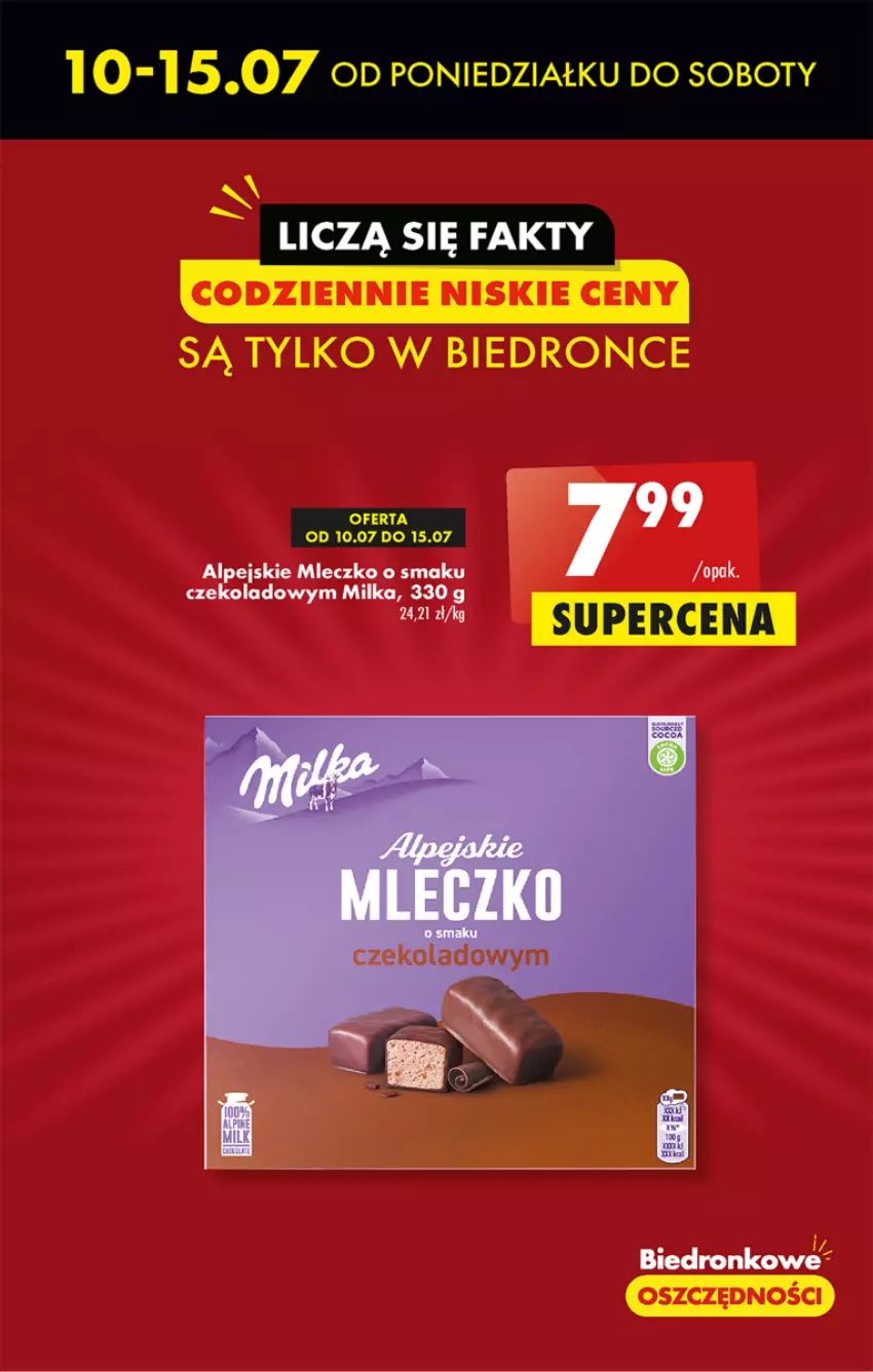 Gazetka promocyjna Biedronka - Od poniedzialku - ważna 10.07 do 15.07.2023 - strona 17 - produkty: Milka, Mleczko, Mus