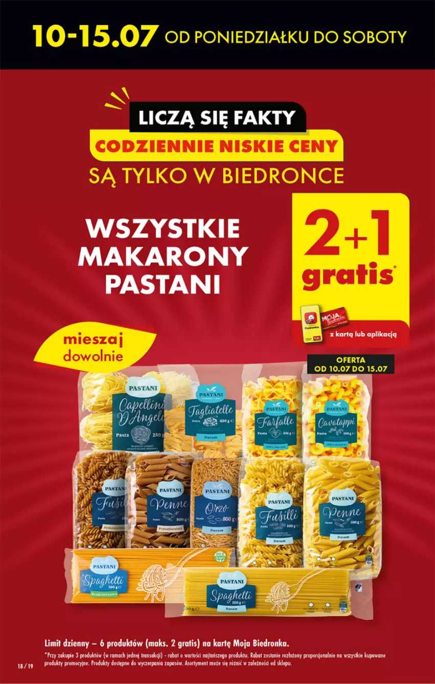 Gazetka promocyjna Biedronka - Od poniedzialku - ważna 10.07 do 15.07.2023 - strona 18 - produkty: Gra, Makaron, Por, Rama, Tran