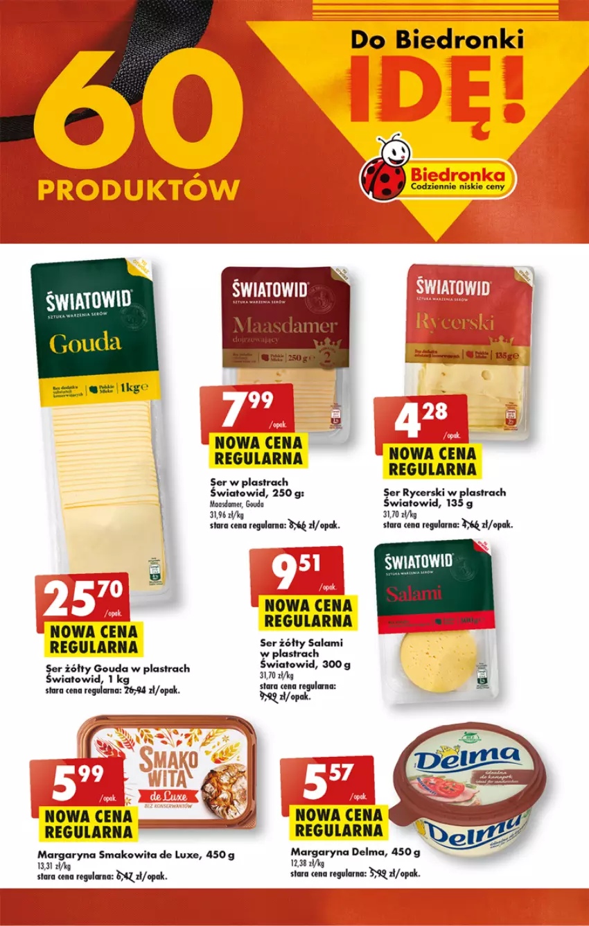 Gazetka promocyjna Biedronka - Od poniedzialku - ważna 10.07 do 15.07.2023 - strona 3 - produkty: Delma, Gouda, Margaryna, Salami, Ser, Smakowita