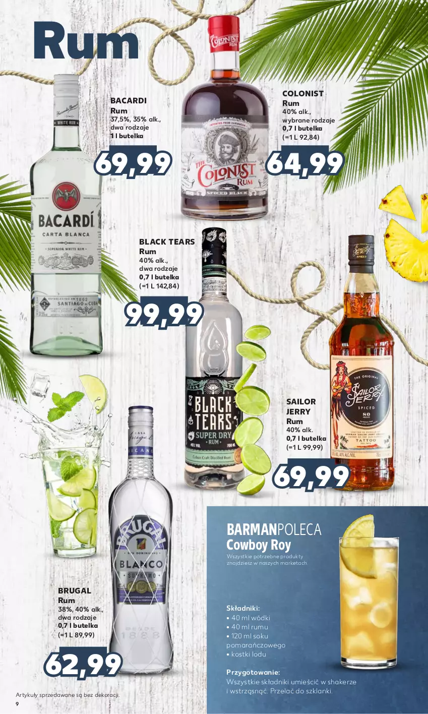 Gazetka promocyjna Kaufland - Barek Kauflandu - ważna 27.07 do 09.08.2023 - strona 9 - produkty: Bacardi, Colonist, Lack, Lanki, Rum, Sok