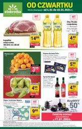 Gazetka promocyjna Stokrotka - Supermarket - Gazetka - ważna od 10.01 do 10.01.2024 - strona 1 - produkty: Mandarynki, Warzywa, Rum, Gin, Gra, Papier, Papier toaletowy, Gruszki, Syrop, Owoce, Felix, Olej, Mięso, Herbapol
