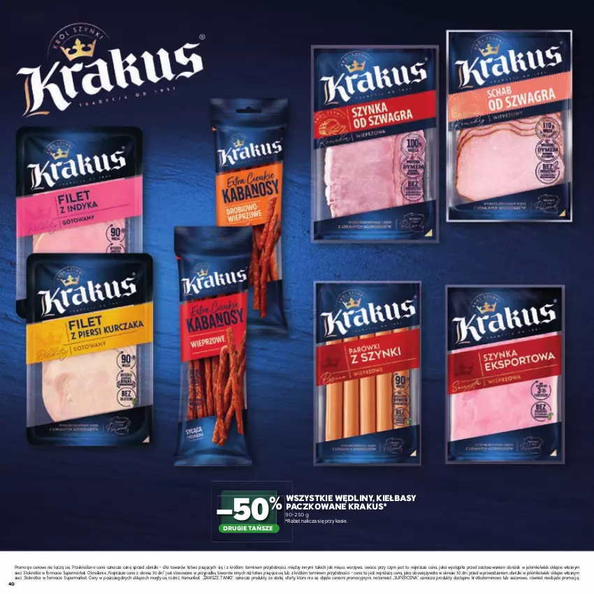 Gazetka promocyjna Stokrotka - Katalog Witaj Szkoło! - ważna 23.07 do 12.08.2026 - strona 40 - produkty: Krakus, Mięso, Owoce, Warzywa