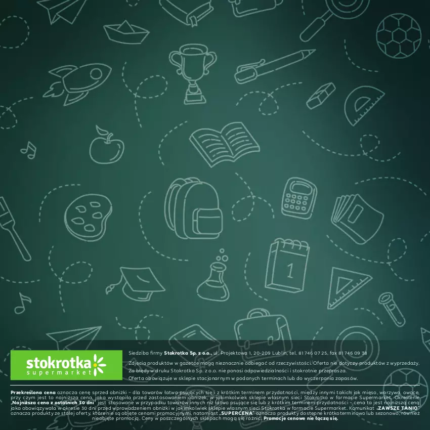Gazetka promocyjna Stokrotka - Katalog Witaj Szkoło! - ważna 23.07 do 12.08.2026 - strona 56 - produkty: Fa, Mięso, Owoce, Warzywa