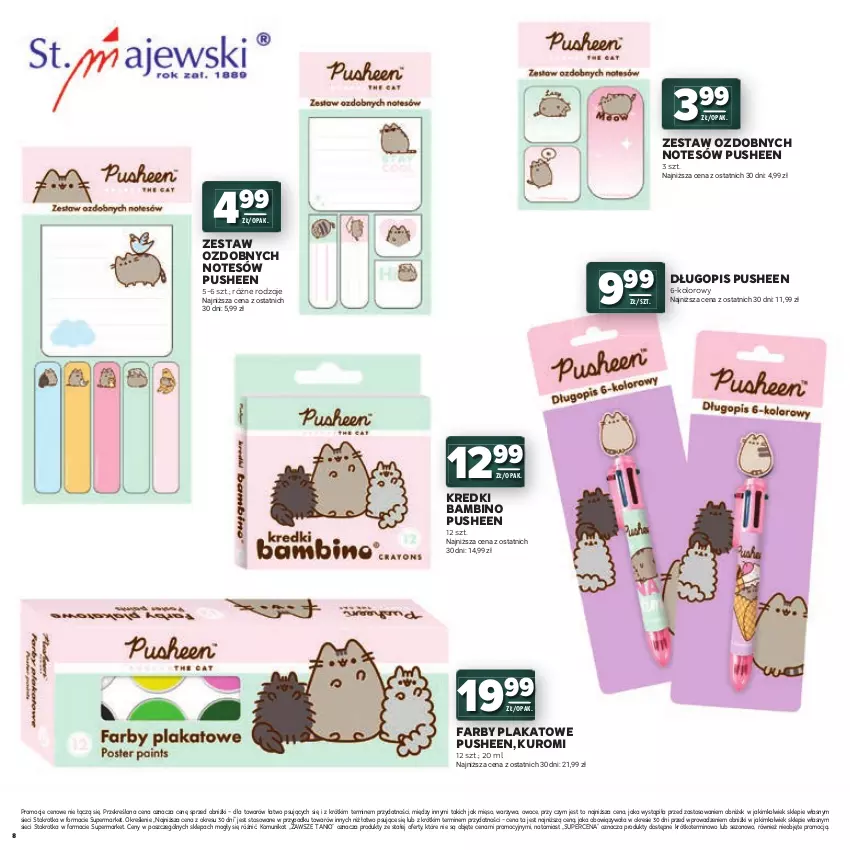 Gazetka promocyjna Stokrotka - Katalog Witaj Szkoło! - ważna 23.07 do 12.08.2026 - strona 8 - produkty: Długopis, Fa, Mięso, Owoce, Warzywa