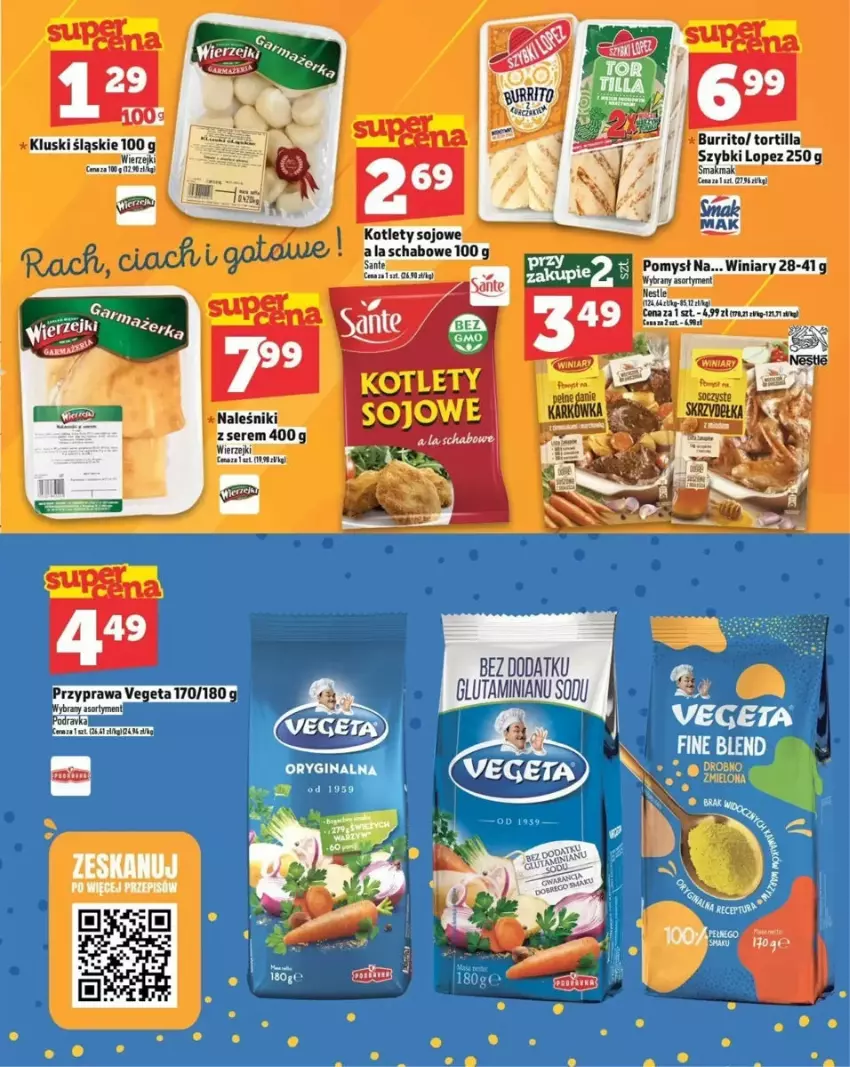 Gazetka promocyjna Topaz - ważna 06.03 do 12.03.2025 - strona 24 - produkty: Kotlet, LG, Naleśniki, Sante, Ser, Vegeta