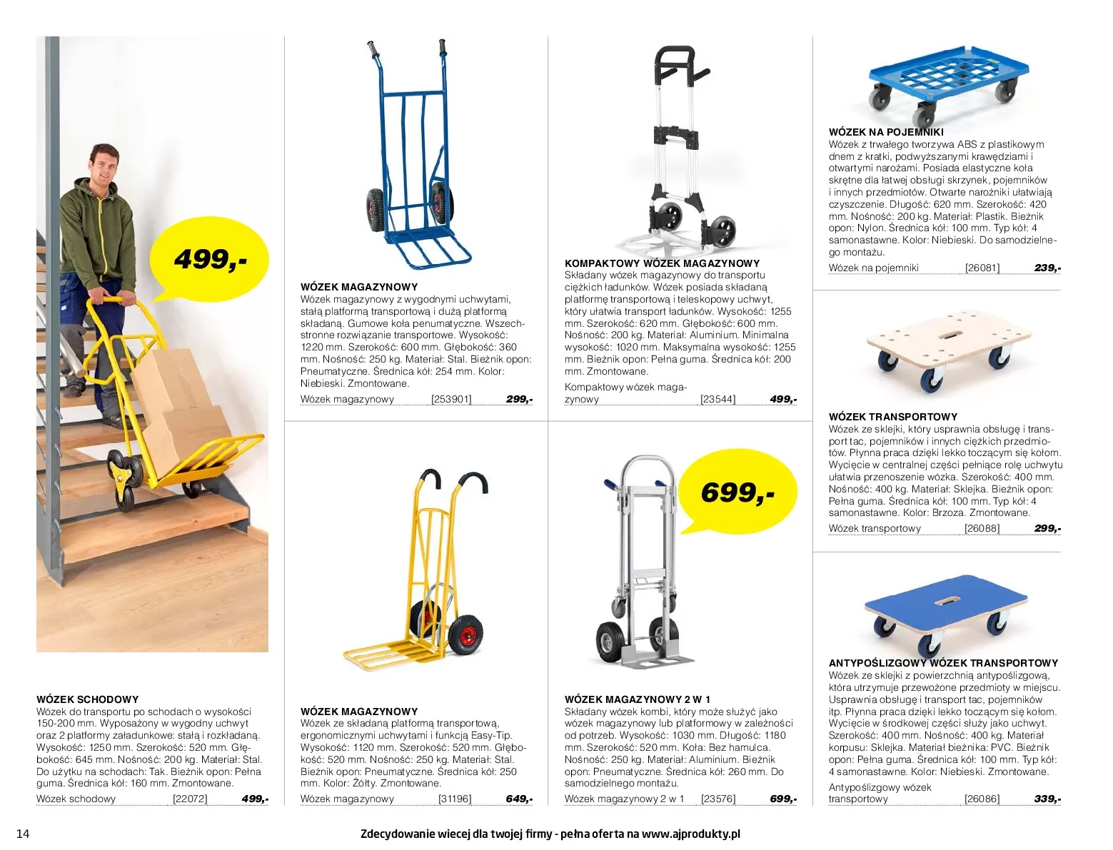 Gazetka promocyjna AJ Produkty - Warsztat, Przemysł, Magazyna - ważna 01.01 do 31.12.2020 - strona 14