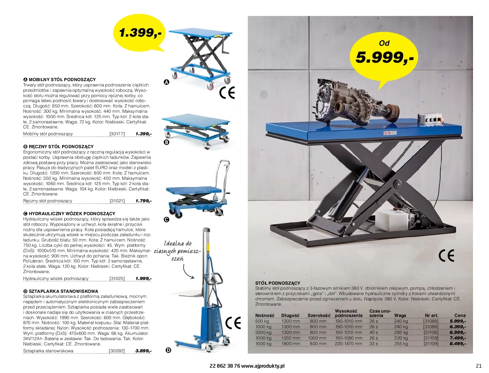 Gazetka promocyjna AJ Produkty - Warsztat, Przemysł, Magazyna - ważna 01.01 do 31.12.2020 - strona 21