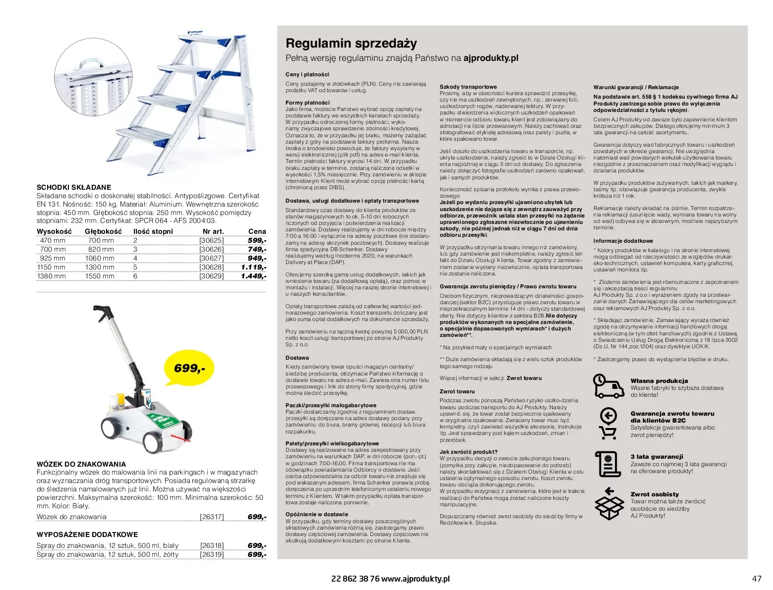 Gazetka promocyjna AJ Produkty - Warsztat, Przemysł, Magazyna - ważna 01.01 do 31.12.2020 - strona 47