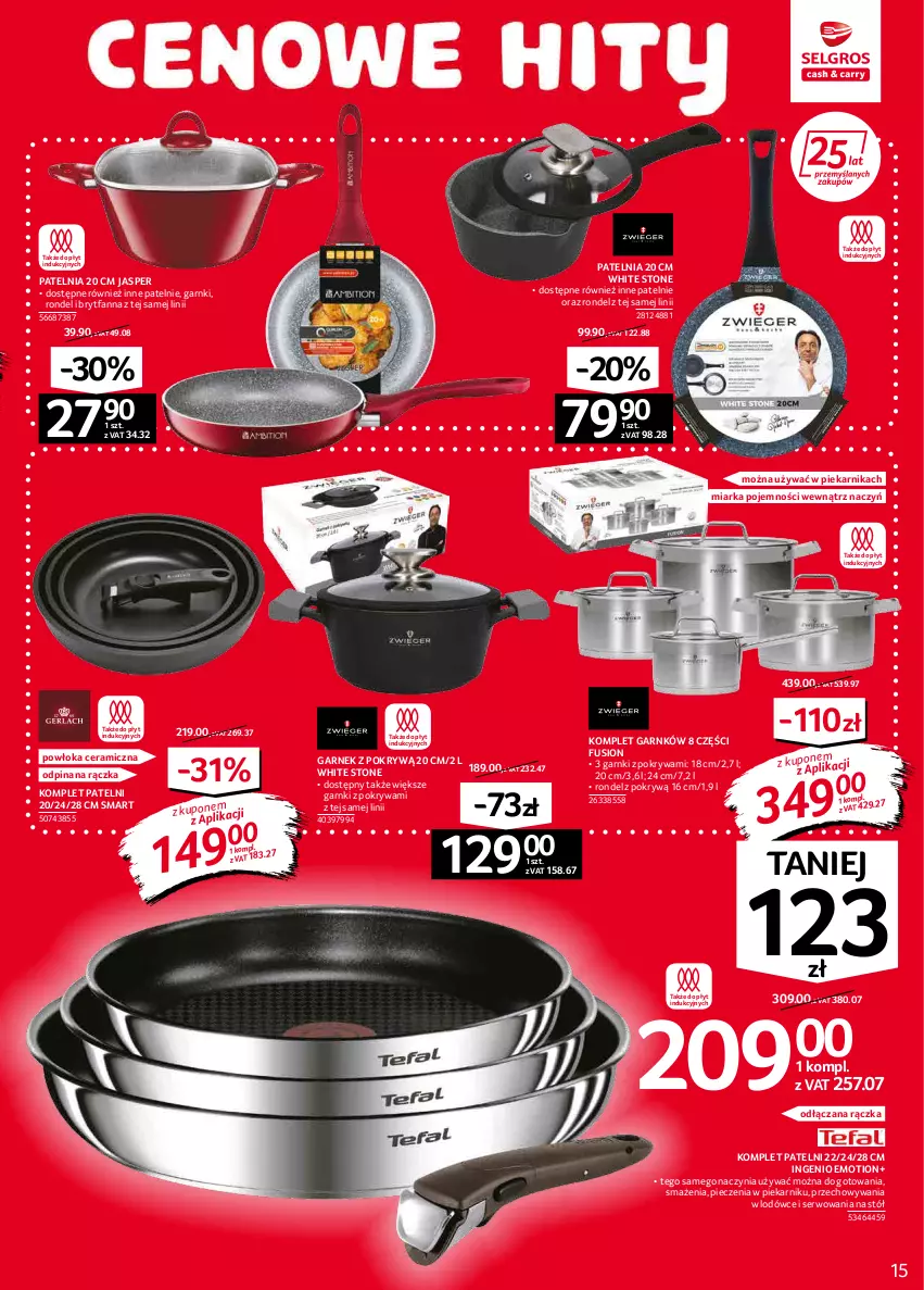 Gazetka promocyjna Selgros - Oferta przemysłowa - ważna 03.02 do 16.02.2022 - strona 15 - produkty: Fa, Fusion, Garnek, Garnek z pokrywą, Miarka, Patelnia, Piec, Piekarnik, Pokrywa, Rondel, Ser, Stół