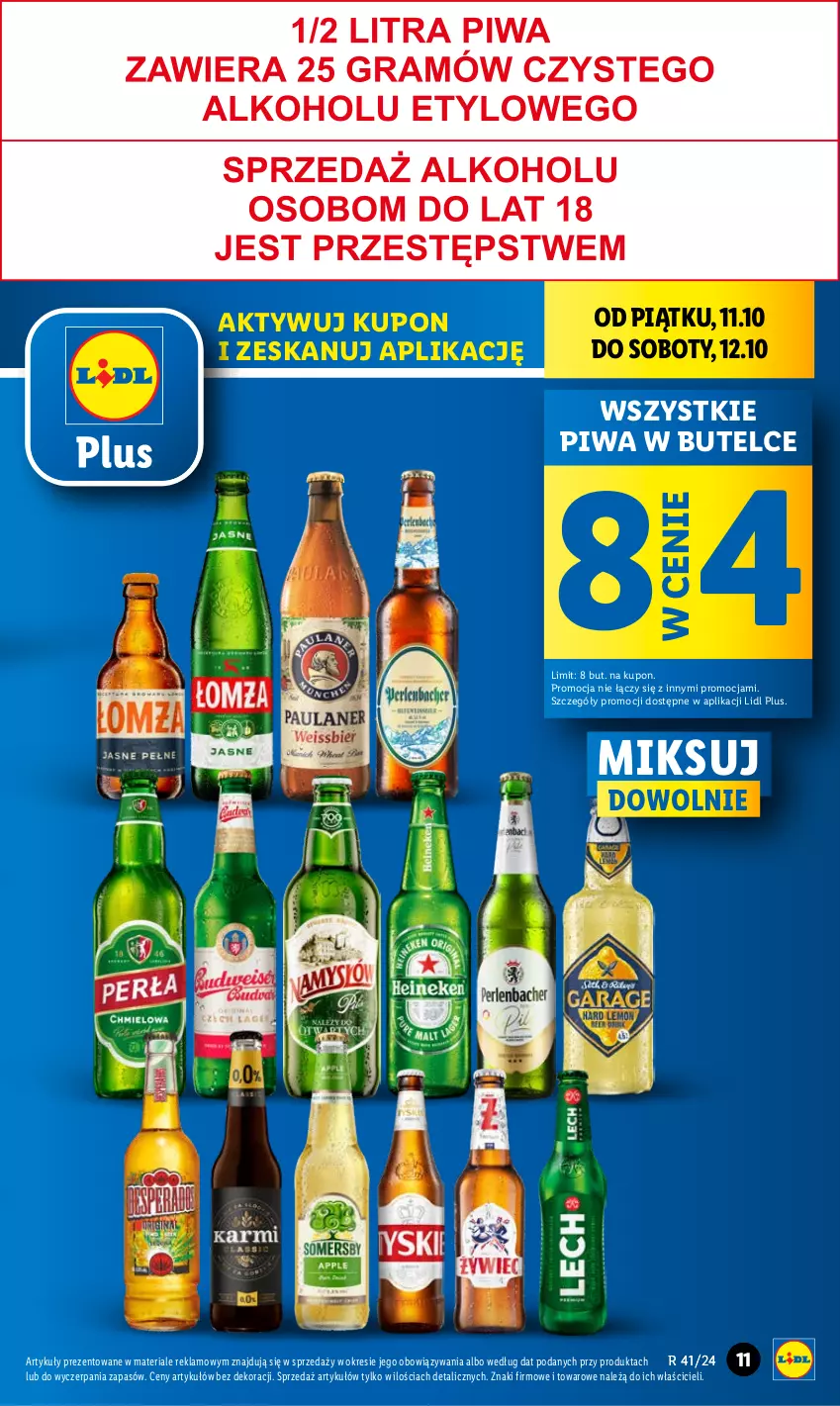 Gazetka promocyjna Lidl - GAZETKA - ważna 10.10 do 12.10.2024 - strona 11 - produkty: Piwa